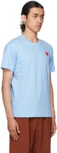 Comme des GarÃ§ons Play Blue Heart Patch T-Shirt