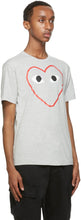 Comme des GarÃ§ons Play Grey Big Heart T-Shirt