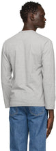Comme des GarÃ§ons Play Grey Heart Long Sleeve T-Shirt