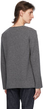Comme des GarÃ§ons Play Grey Heart Patch Crewneck Sweater