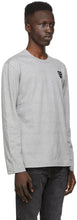 Comme des GarÃ§ons Play Grey Layered Double Heart Long Sleeve T-Shirt