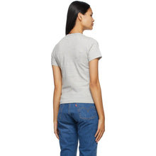 Comme des GarÃ§ons Play Grey Outline Heart T-Shirt