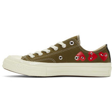 Comme des GarÃ§ons Play Khaki Converse Edition Multiple Heart Chuck 70 Sneakers