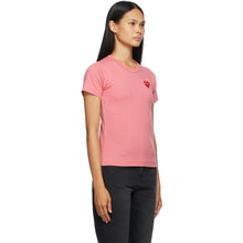 Comme des GarÃ§ons Play Pink Heart Patch T-Shirt