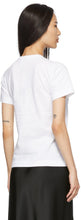 Comme des GarÃ§ons Play White Camo Upside Down Heart T-Shirt