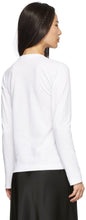 Comme des GarÃ§ons Play White Heart Patch Long Sleeve T-Shirt