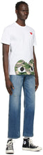 Comme des GarÃ§ons Play White Heart Patch T-Shirt