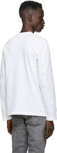 Comme des GarÃ§ons Play White Layered Double Heart Long Sleeve T-Shirt
