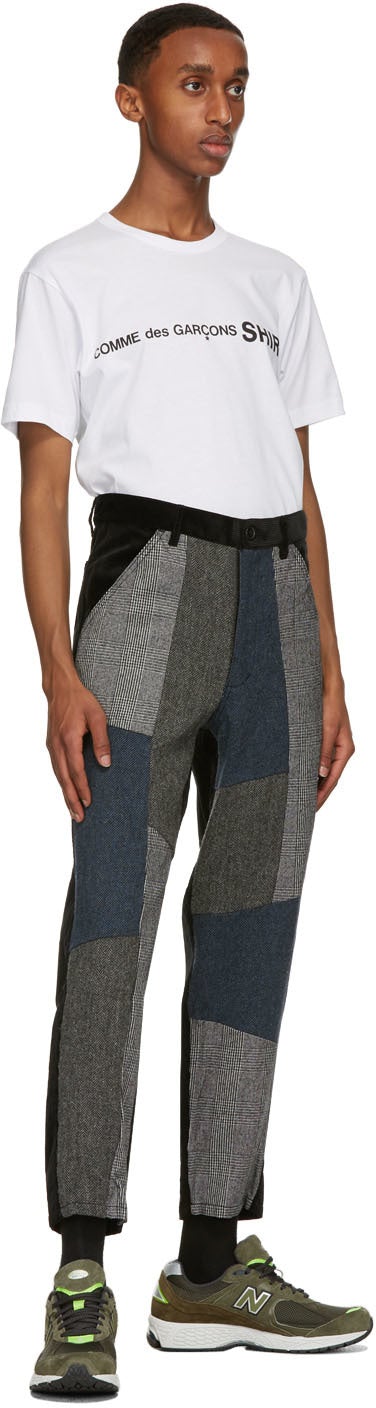 Comme des GarÃ§ons Shirt Black Patchwork Trousers