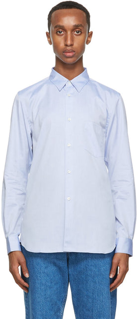 Comme des GarÃ§ons Shirt Blue Oxford Forever Shirt - T-shirt Blue Oxford Chemise pour toujours Chemise - comme des garners 셔츠 블루 옥스포드 영원히 셔츠