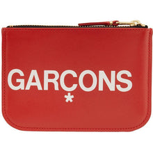 Comme des GarÃ§ons Wallets Red Huge Logo Pouch
