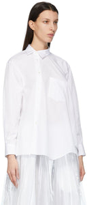 Comme des GarÃ§ons White Asymmetric Shirt