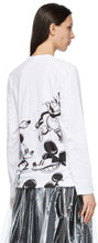 Comme des GarÃ§ons White Disney Edition Mickey Mouse Panel Long Sleeve T-Shirt