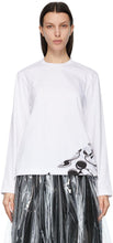 Comme des GarÃ§ons White Disney Edition Mickey Mouse Panel Long Sleeve T-Shirt - T-shirt à manches longues à manches longues Mickey Disney Mouse - comme des garÃ§ons 화이트 디즈니 에디션 미키 마우스 패널 긴 소매 티셔츠