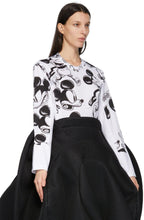 Comme des GarÃ§ons White Disney Edition Print Layered Mickey Mouse Long Sleeve T-Shirt