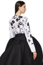 Comme des GarÃ§ons White Disney Edition Print Layered Mickey Mouse Long Sleeve T-Shirt