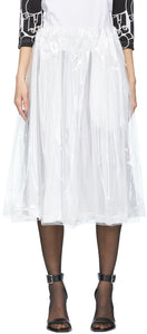 Comme des GarÃ§ons White Layered Skirt - Commique des garçons jupe en couches blanches - comme des garãons 흰색 계층화 된 치마