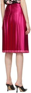 Commission Pink Pleated Scarf Skirt