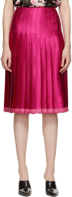 Commission Pink Pleated Scarf Skirt - Jupe à écharpe plissée rose de la Commission - 위원회 핑크 pleated 스카프 스커트