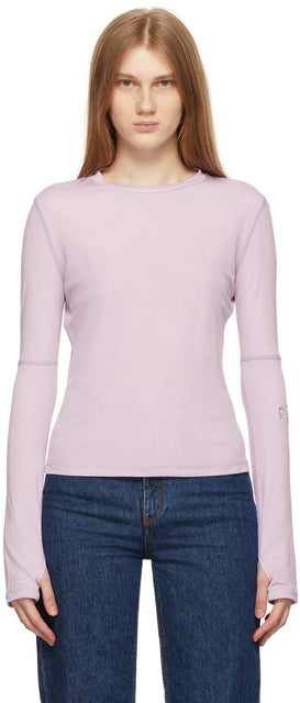 Commission Purple Jersey Sunblock Long Sleeve T-Shirt - T-shirt à manches longues à manches longues pour violet jersey violet Sunblock - 위원회 보라색 저지 썬 블록 긴 소매 티셔츠