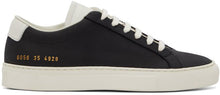 Common Projects Black Nubuck Achilles Low Sneakers - PROJETS COMMUNES NUBLUM NUBUCK ACHILLES basse basse basse - 일반적인 프로젝트 블랙 Nubuck Achilles 낮은 스니커즈
