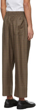 Connor McKnight Brown Wool Check Lounge Pants