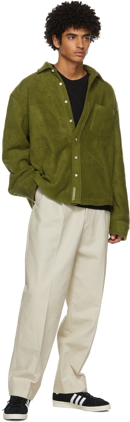 Connor McKnight Grey Canvas Pleated Trousers