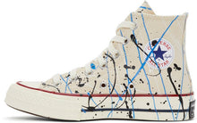Converse Beige Archive Paint Splatter Chuck 70 High Sneakers