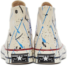 Converse Beige Archive Paint Splatter Chuck 70 High Sneakers