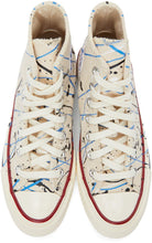 Converse Beige Archive Paint Splatter Chuck 70 High Sneakers