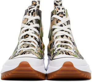 Converse Beige Camouflage Run Star Hike High Sneakers