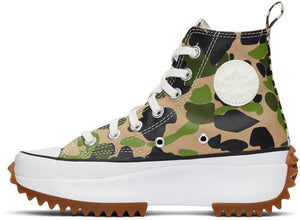 Converse Beige Camouflage Run Star Hike High Sneakers