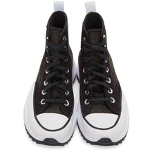 Converse Black Run Star Hike High-Top Sneakers - Converse Black Run Star Head High-Top Sneakers - 대화 흑인 달리기 스타 하이킹 하이 탑 스니커즈