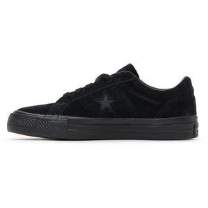 One star premium clearance suede low top black