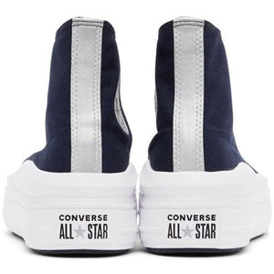Converse Navy Anodized Metals Chuck Taylor All Star Move Hi Sneakers