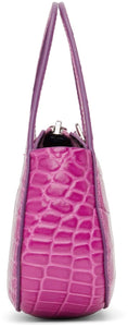 Coperni Purple Croc Micro Baguette Swipe Bag