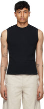 Cornerstone Black Knit Vest - Gilet en tricot noir cornerstone - 코너 스톤 블랙 니트 조끼