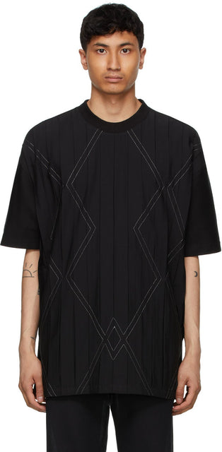 Cornerstone Black Pattern T-Shirt - T-shirt de motif noir de la pierre angulaire - 초석 블랙 패턴 티셔츠