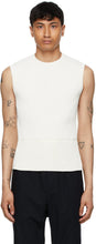 Cornerstone White Knit Vest - Vest en tricot blanc de la pierre angulaire - 코너 스톤 화이트 니트 조끼