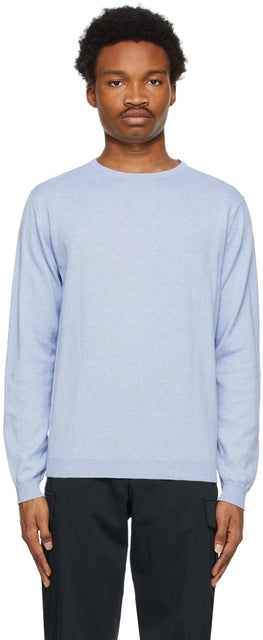 DOPPIAA Blue Aalfeo Sweater - Doppiaa Blue Aalfeo Pull - Doppiaa 블루 Aalfeo 스웨터