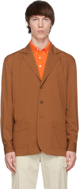 DOPPIAA Brown Aabigail Blazer - Doppiaa Brown Blazer Aabigail - Doppiaa Brown Aabigail Blazer.