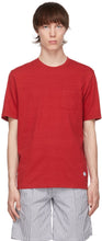 DOPPIAA Red Aaktion Pocket T-Shirt - T-shirt de poche Aaktion rouge Doppiaa - Doppiaa 붉은 Aaktion 포켓 티셔츠