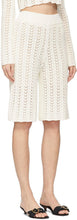DRAE Off-White Net Knit Long Shorts