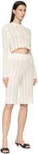 DRAE Off-White Net Knit Long Shorts