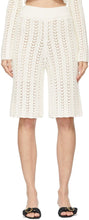 DRAE Off-White Net Knit Long Shorts - Drae tricot de tricot blanc cassé - Drae Off-White net knit long shorts.