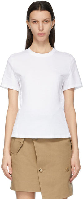 DRAE White Smocking T-Shirt - T-shirt Smocking blanc Drae - Drae White Smocking 티셔츠