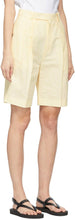 DRAE Yellow Linen Shorts