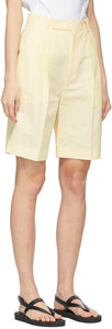 DRAE Yellow Linen Shorts