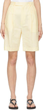 DRAE Yellow Linen Shorts - Drabe Short de lin jaune - 드레 노란 린넨 반바지