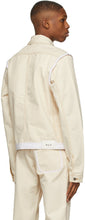 Daniel W. Fletcher Beige Denim Contrast Stitch Jacket